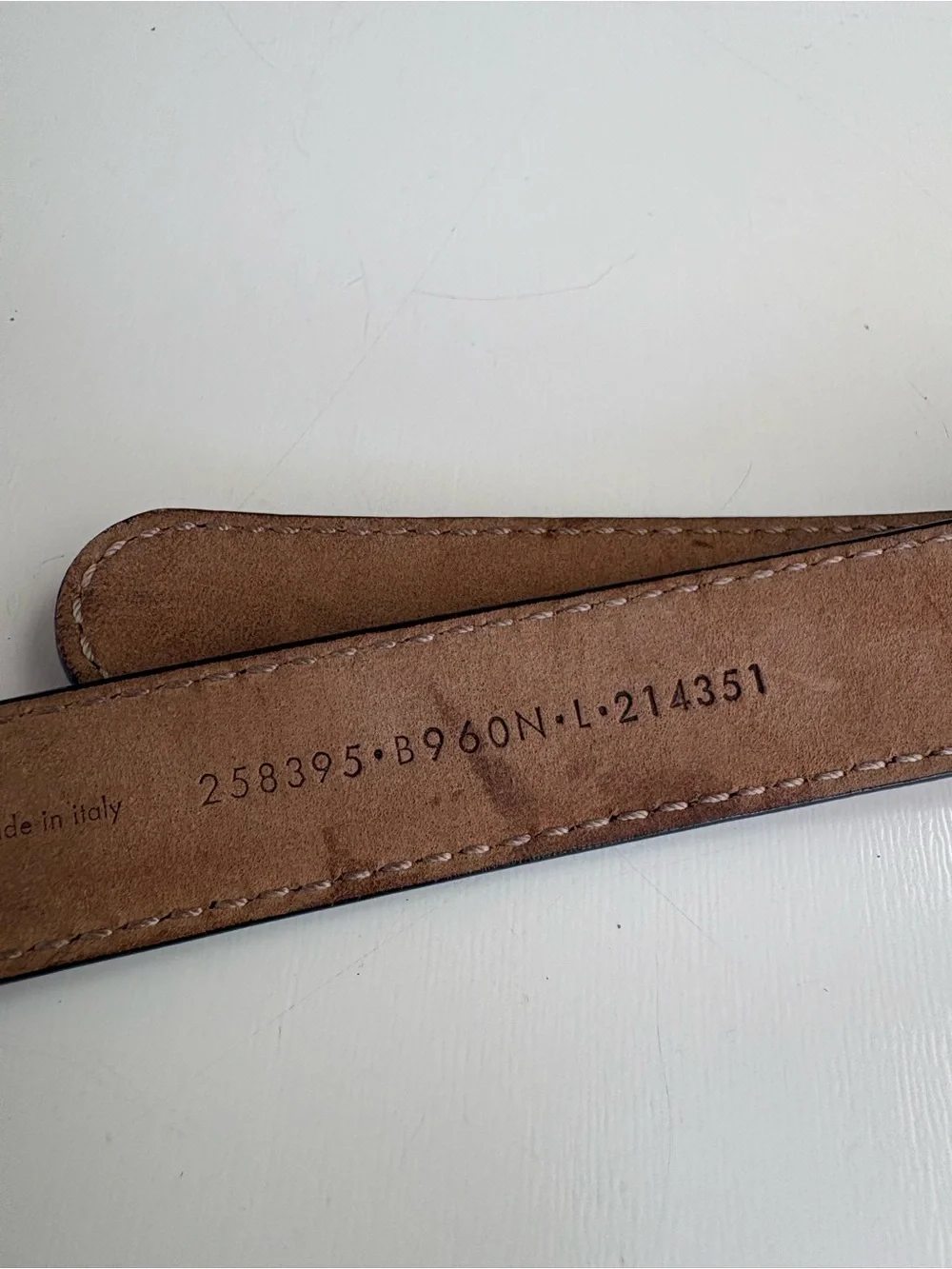 Auth GUCCI Leather Belt
